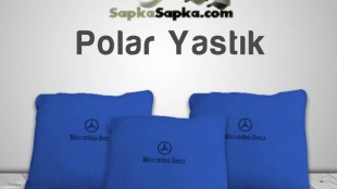 Mavi Polar Yastık